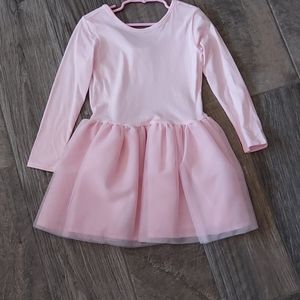 Long Sleeve Pink Dress